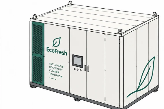 Hotel unit enclosure with control panel