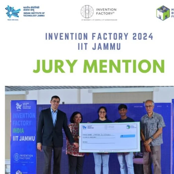 IIT Jammu: Invention Factory 2024 Jury Mention